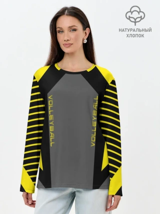 Лонгслив женский. Хлопок / Volleyball