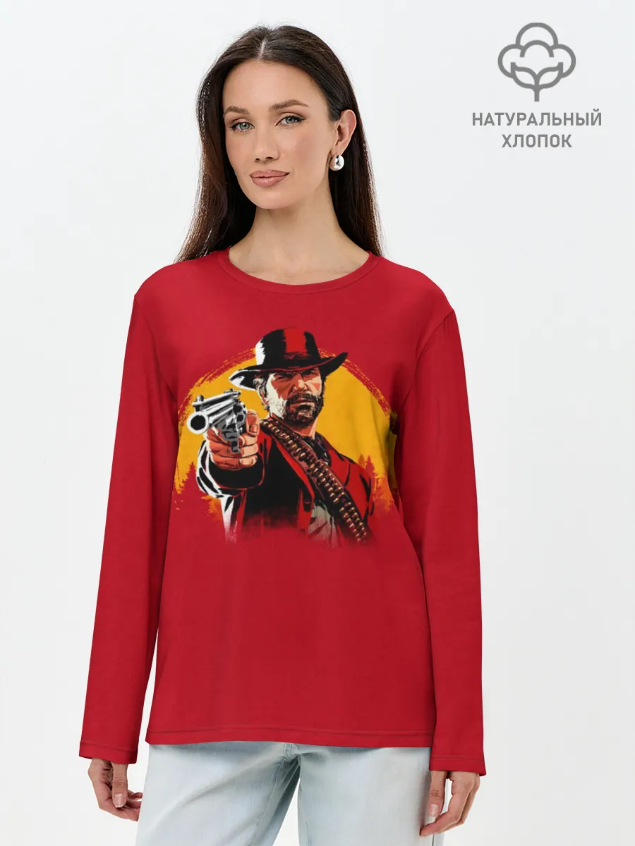 Лонгслив женский. Хлопок / Red Dead Redemption 2