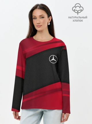 Лонгслив женский. Хлопок / MERCEDES BENZ SPORT