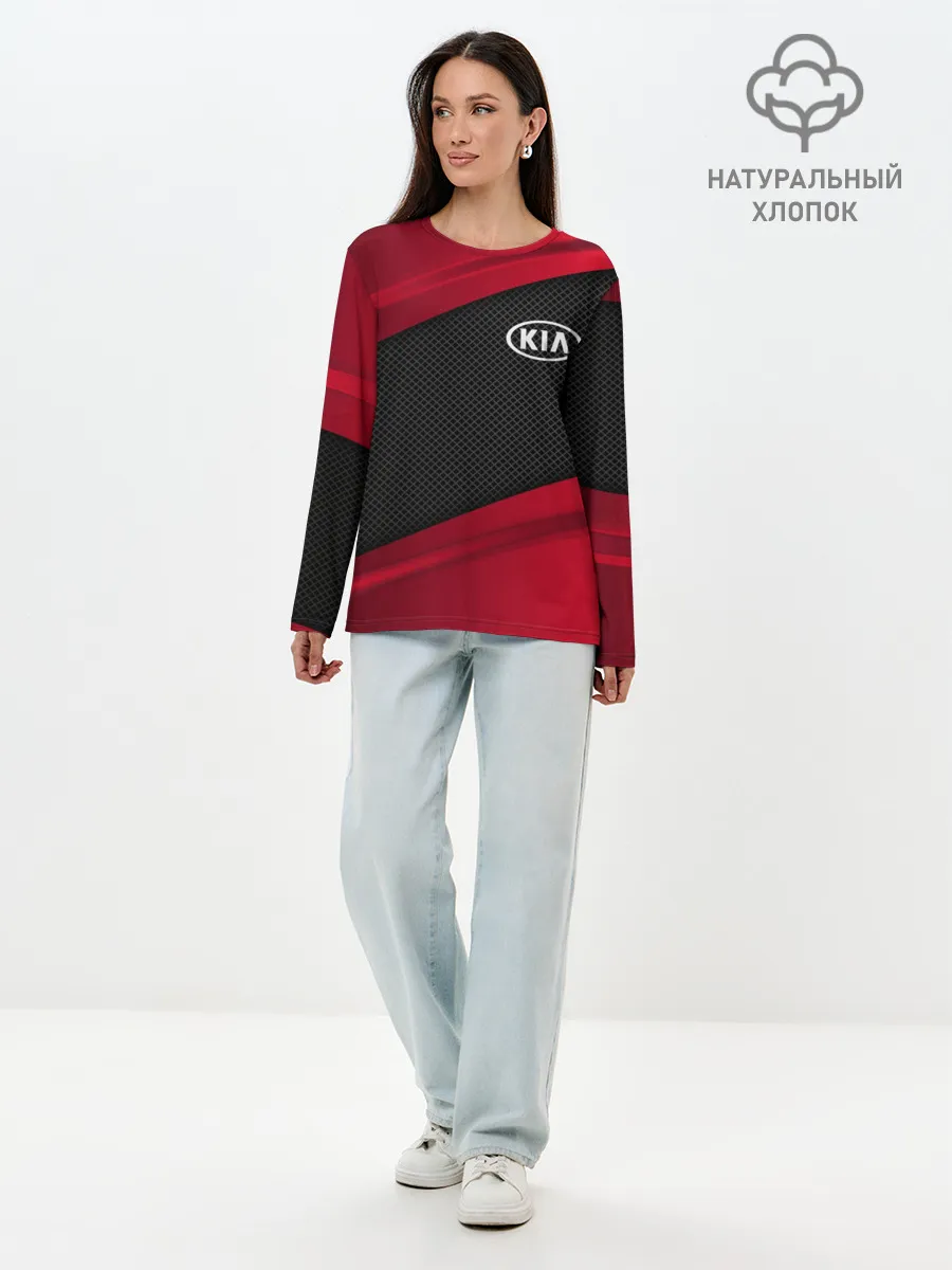 Лонгслив женский. Хлопок / KIA SPORT