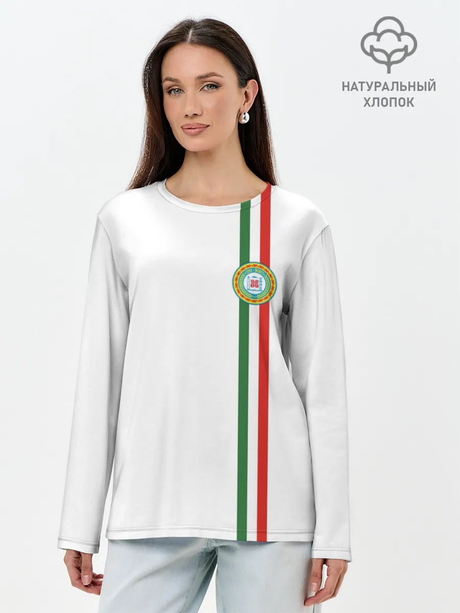 Лонгслив женский. Хлопок / Чеченская республика