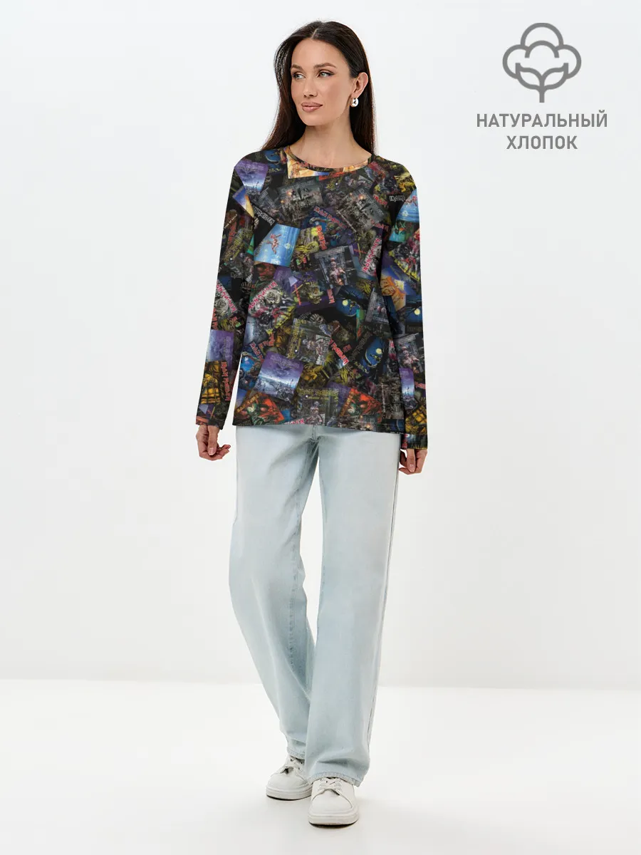 Лонгслив женский. Хлопок / Iron Maiden. Дискография