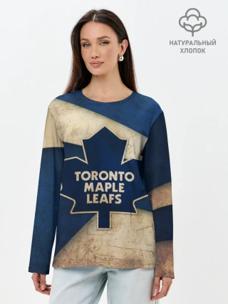 Лонгслив женский. Хлопок / Торонто олд