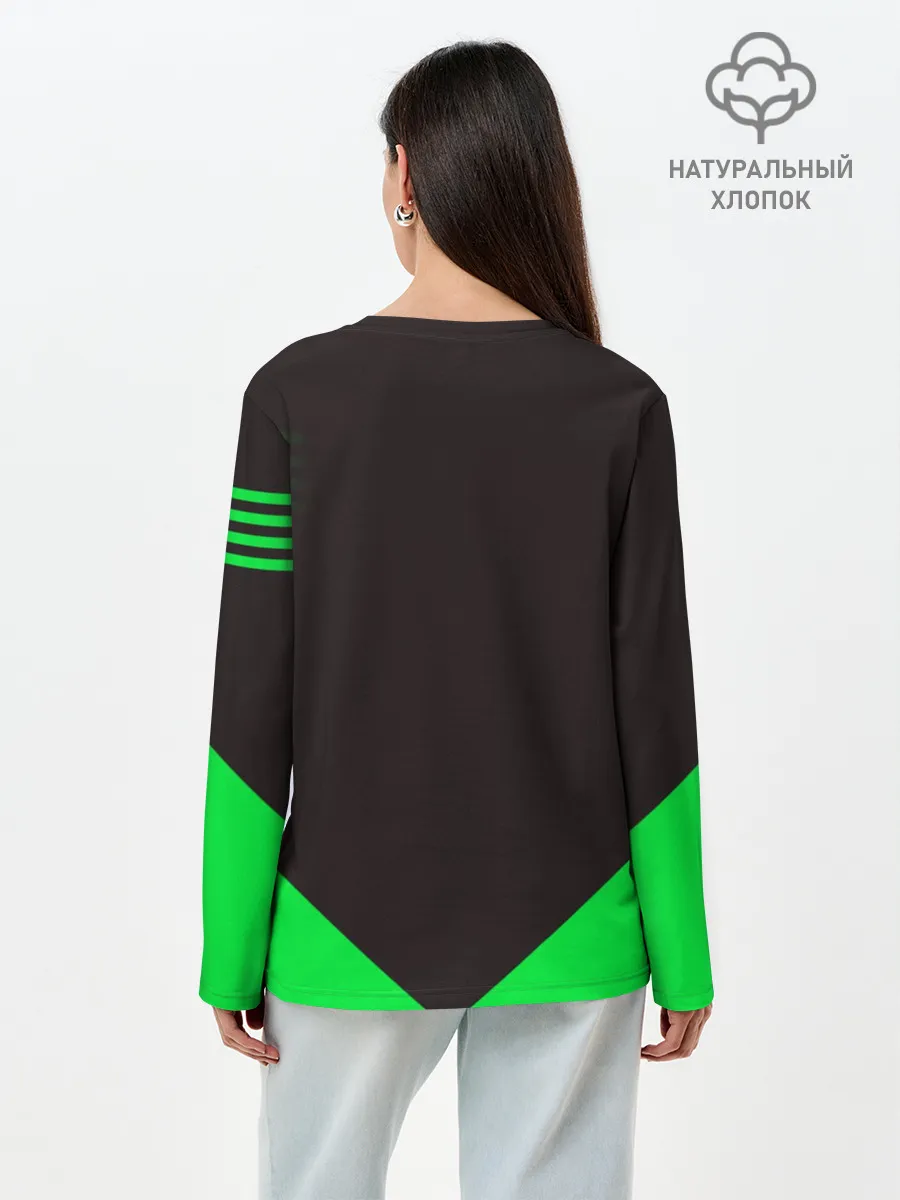 Лонгслив женский. Хлопок / Bicyclist