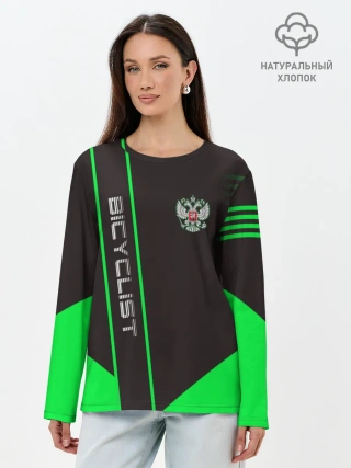 Лонгслив женский. Хлопок / Bicyclist