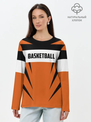 Лонгслив женский. Хлопок / Basketball
