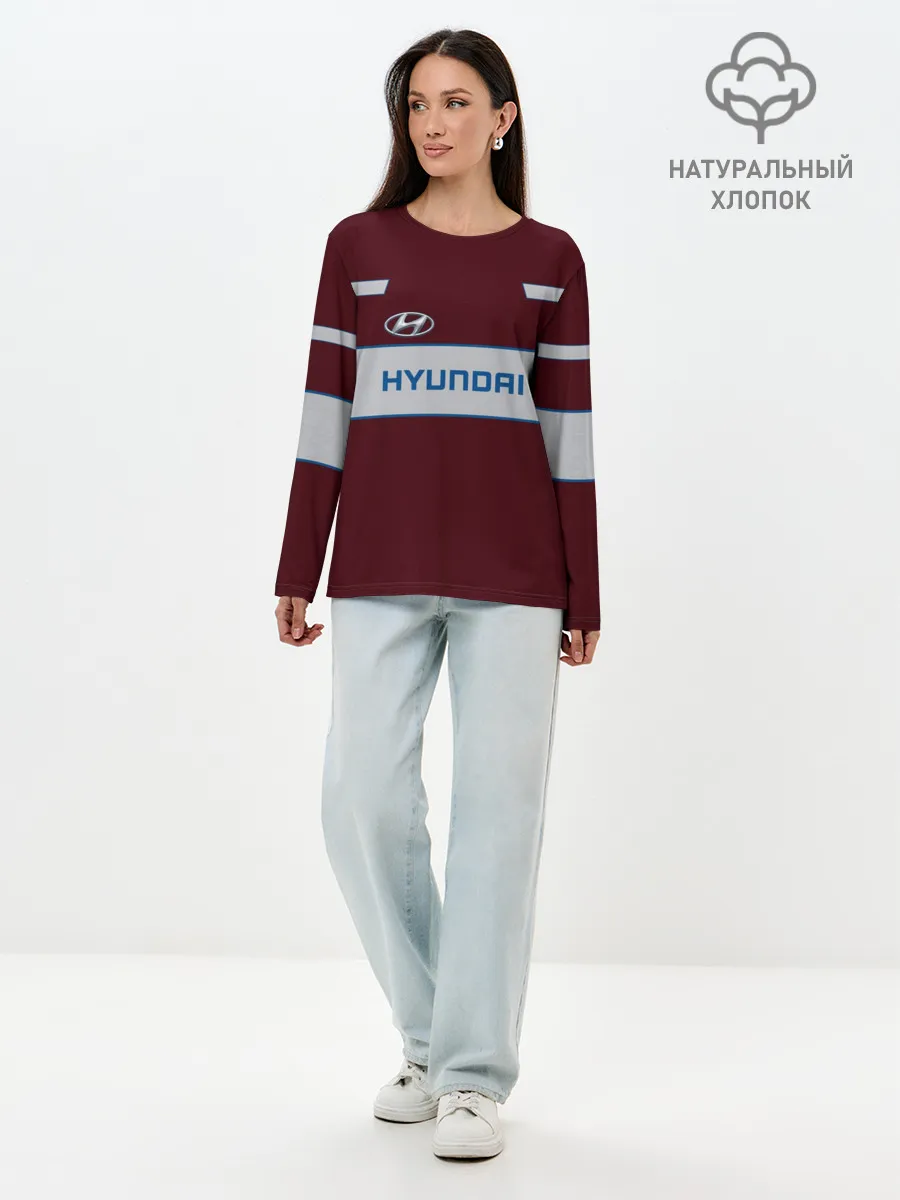 Лонгслив женский. Хлопок / Hyundai
