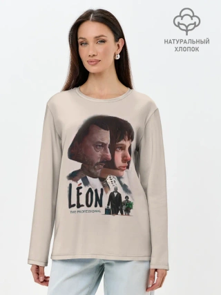 Лонгслив женский. Хлопок / Леон