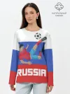 Лонгслив женский. Хлопок / Футбол Россия