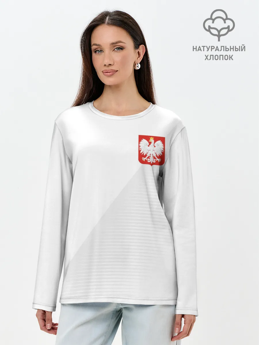 Лонгслив женский. Хлопок / Польша домашняя форма