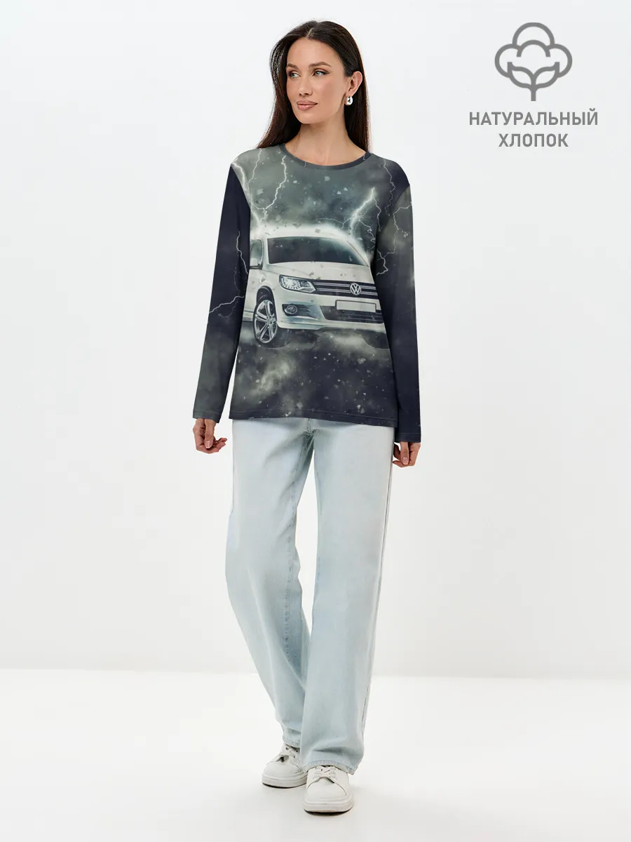 Лонгслив женский. Хлопок / Volkswagen Tiguan