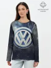 Лонгслив женский. Хлопок / Логотип Wolksvagen