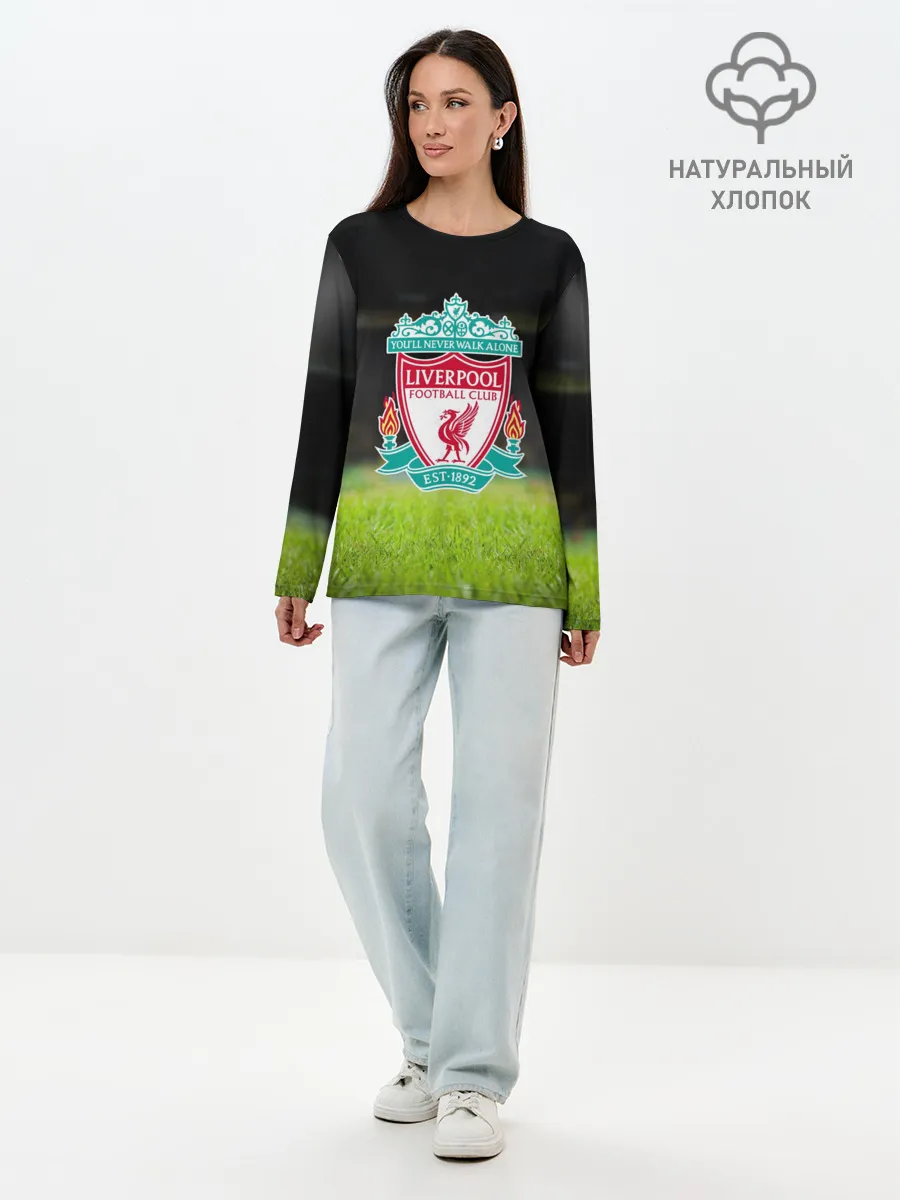 Лонгслив женский. Хлопок / LIVERPOOL