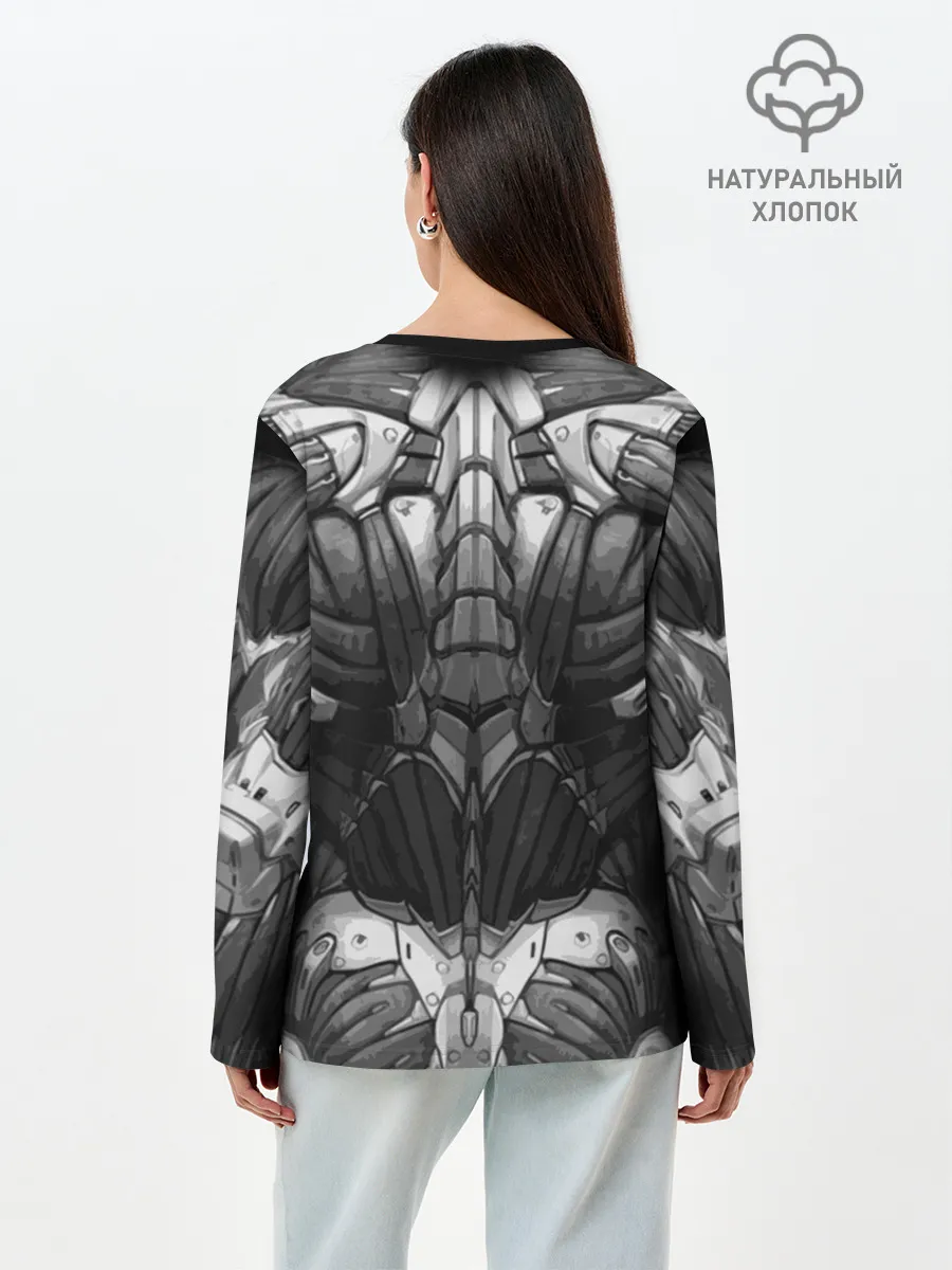 Лонгслив женский. Хлопок / Экзоскелет CRYSIS