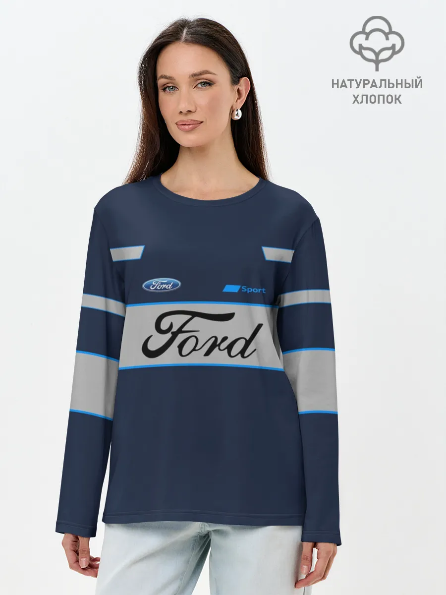 Лонгслив женский. Хлопок / Ford