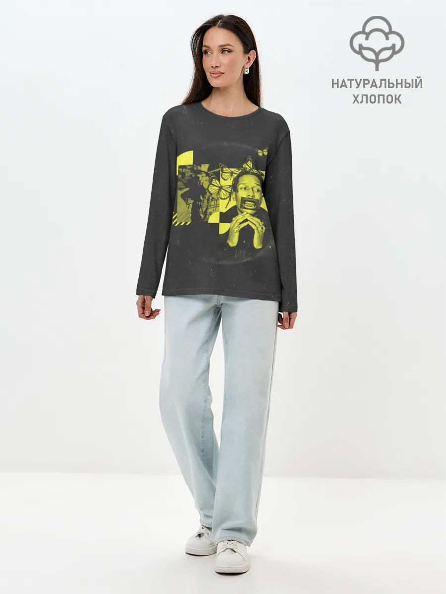 Лонгслив женский. Хлопок / ASAP Rocky. TESTING
