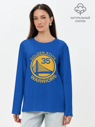 Лонгслив женский. Хлопок / Kevin Durant форма GSW