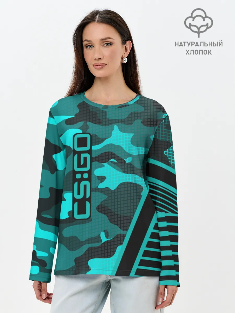 Лонгслив женский. Хлопок / CS:GO