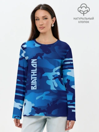 Лонгслив женский. Хлопок / BIATHLON