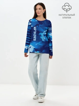 Лонгслив женский. Хлопок / BIATHLON