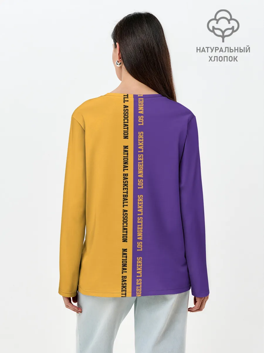 Лонгслив женский. Хлопок / Los angeles lakers. NBA