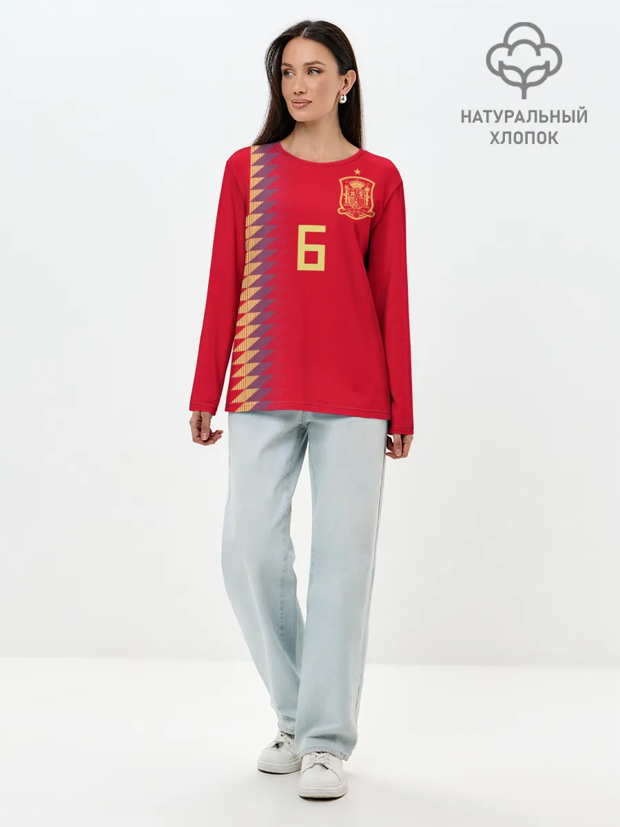 Лонгслив женский. Хлопок / Iniesta home WC 2018