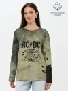 Лонгслив женский. Хлопок / AC DC