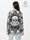 Лонгслив женский. Хлопок / Grunge Skull