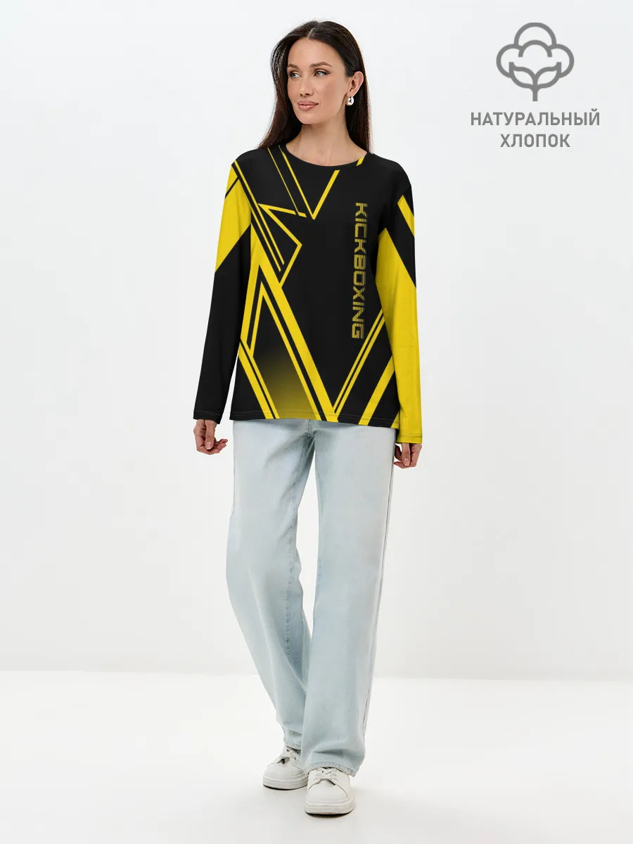 Лонгслив женский. Хлопок / Kickboxing