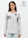 Лонгслив женский. Хлопок / Mbappe away WC 2018