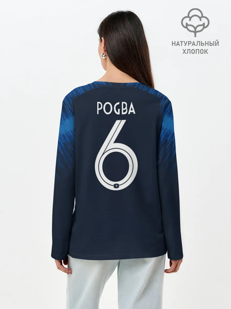 Лонгслив женский. Хлопок / Pogba home WC 2018