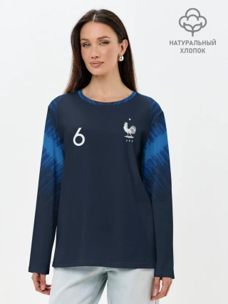 Лонгслив женский. Хлопок / Pogba home WC 2018