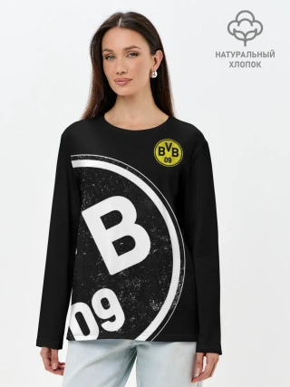 Лонгслив женский. Хлопок / Borussia Dortmund Exclusive