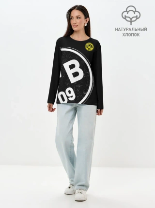 Лонгслив женский. Хлопок / Borussia Dortmund Exclusive