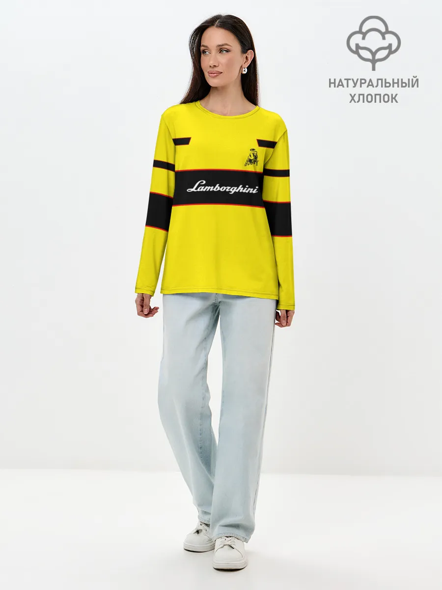 Лонгслив женский. Хлопок / Lamborghini