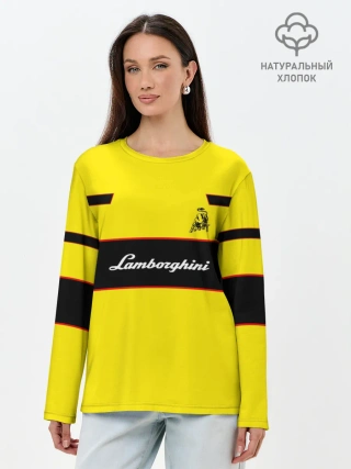 Лонгслив женский. Хлопок / Lamborghini