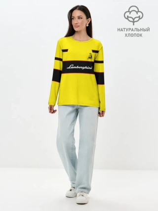 Лонгслив женский. Хлопок / Lamborghini