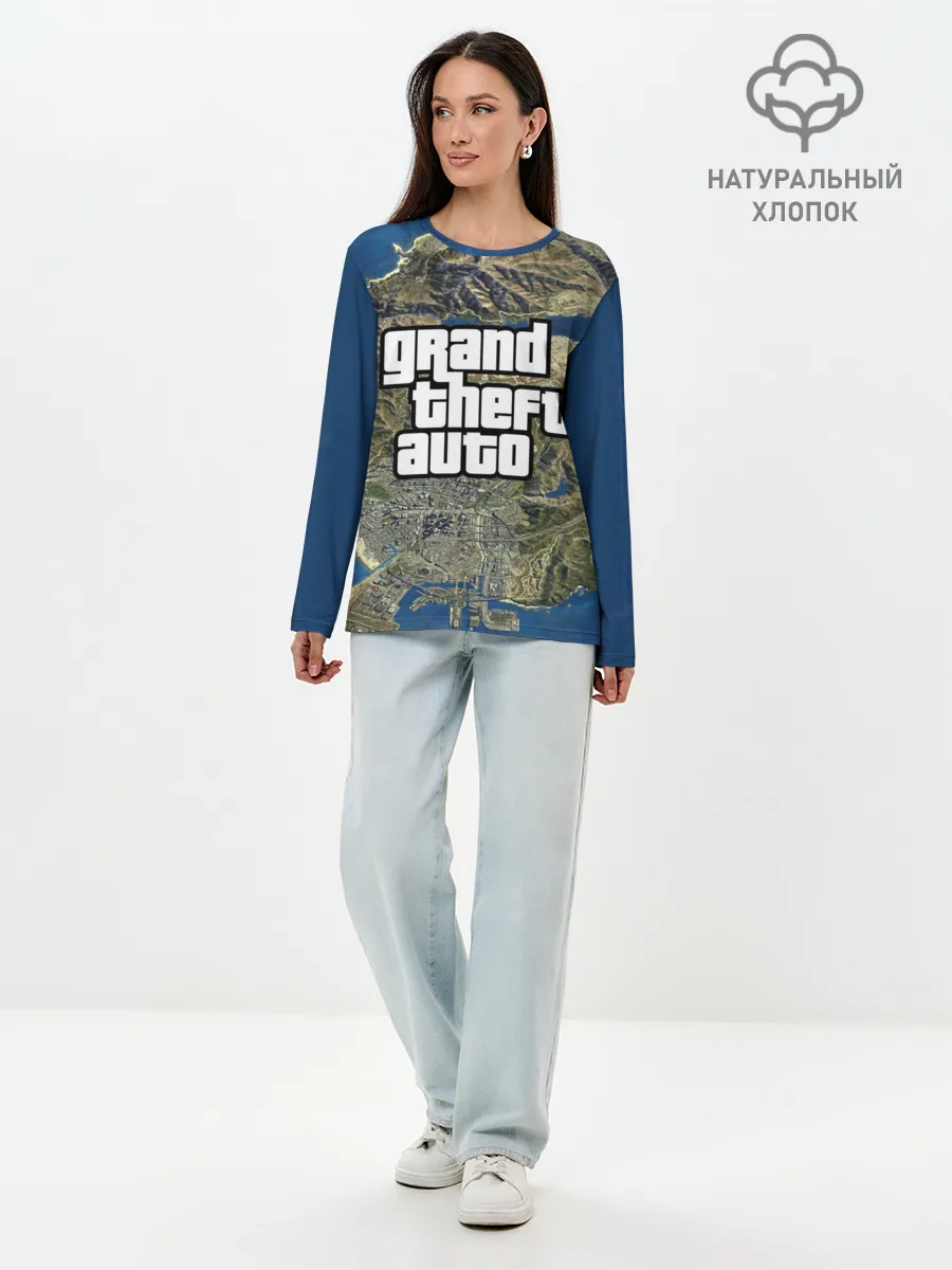 Лонгслив женский. Хлопок / GTA