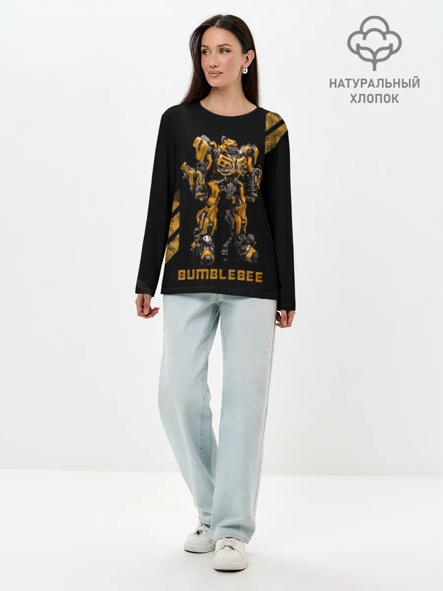 Лонгслив женский. Хлопок / АВТОБОТ БАМБЛБИ | BUMBLEBEE