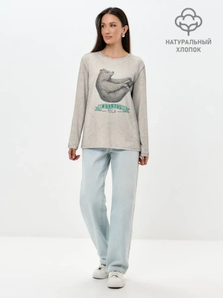 Лонгслив женский. Хлопок / Утренняя Йога