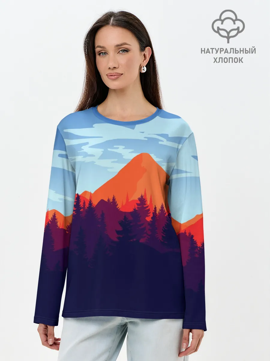 Лонгслив женский. Хлопок / Firewatch collection