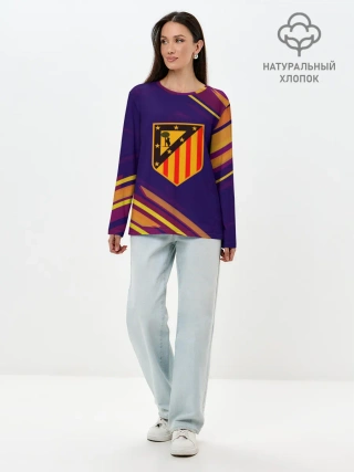 Лонгслив женский. Хлопок / Atletico Madrid