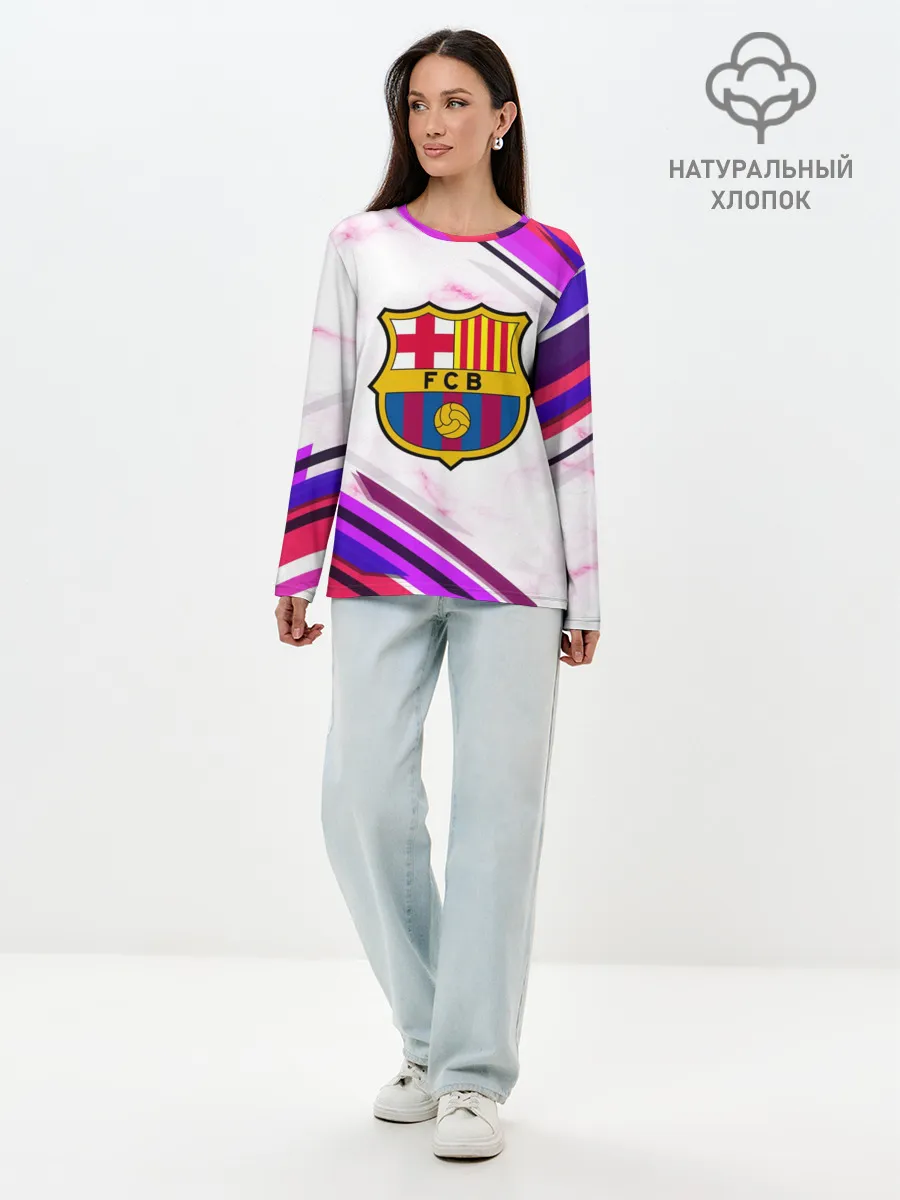 Лонгслив женский. Хлопок / Barcelona