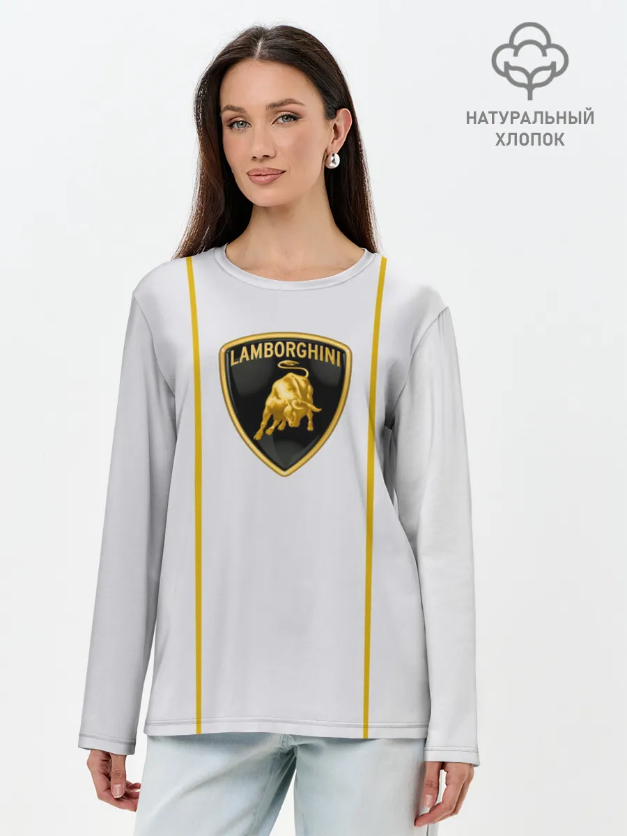 Лонгслив женский. Хлопок / LAMBORGHINI.