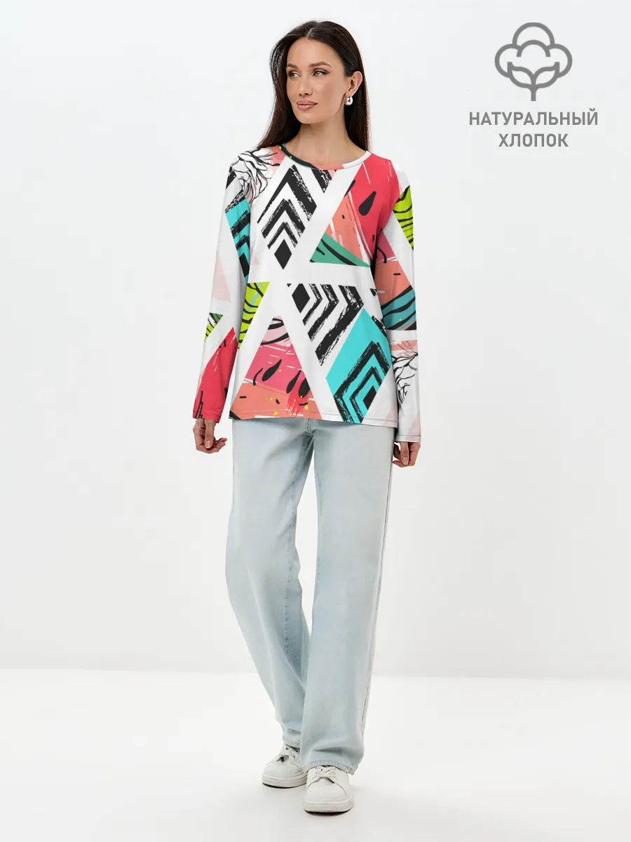 Лонгслив женский. Хлопок / Summer