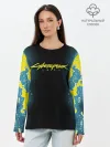 Лонгслив женский. Хлопок / CYBERPUNK 2077 | КИБЕРПАНК 2077