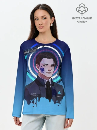 Лонгслив женский. Хлопок / Detroit: Become Human
