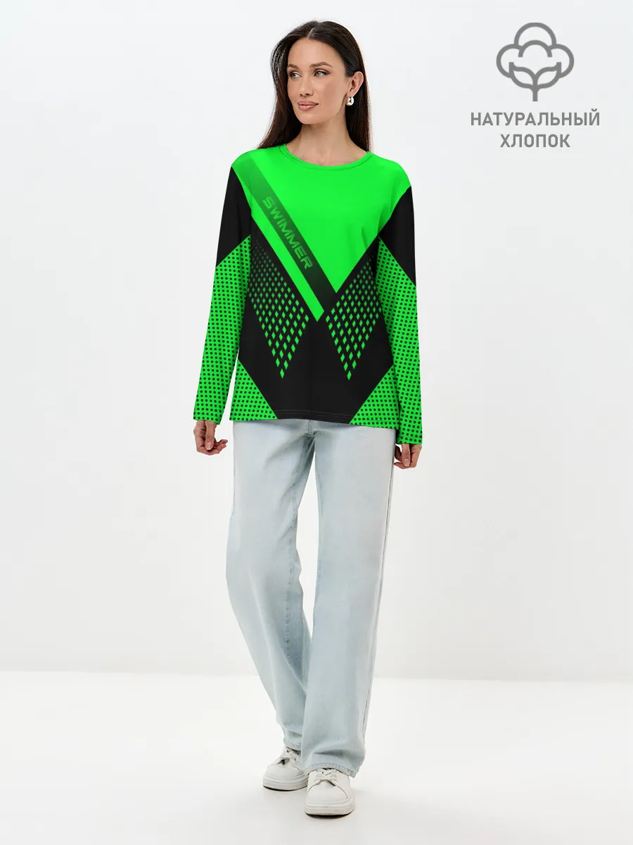 Лонгслив женский. Хлопок / Swimmer