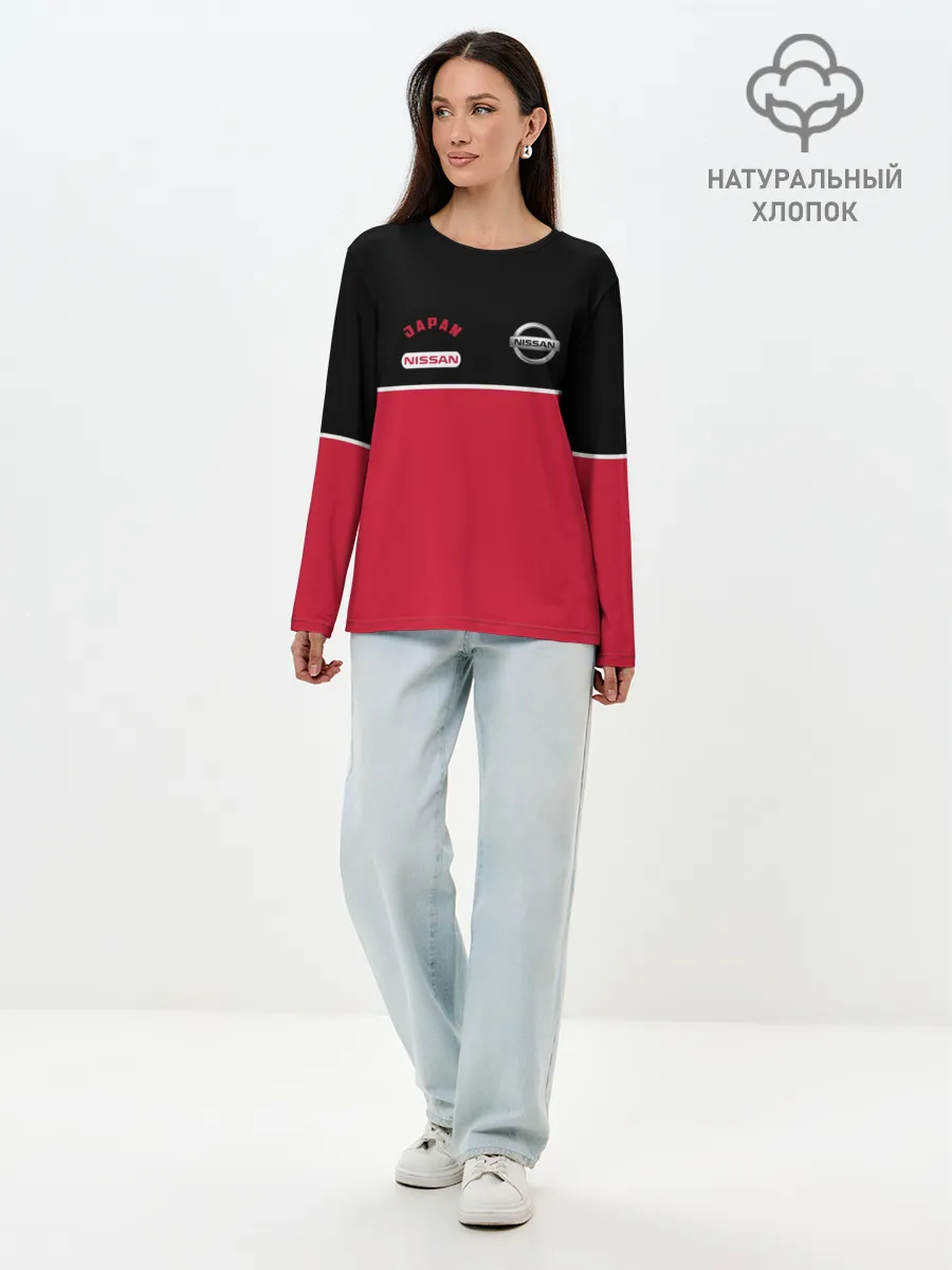 Лонгслив женский. Хлопок / Nissan