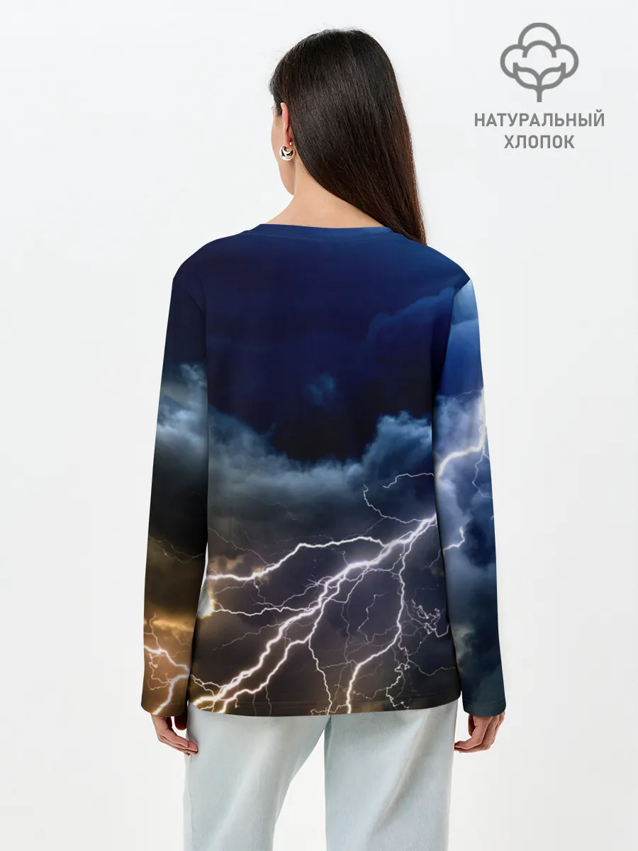 Лонгслив женский. Хлопок / American Gods